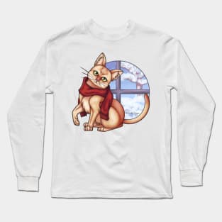 Winter Cat Long Sleeve T-Shirt